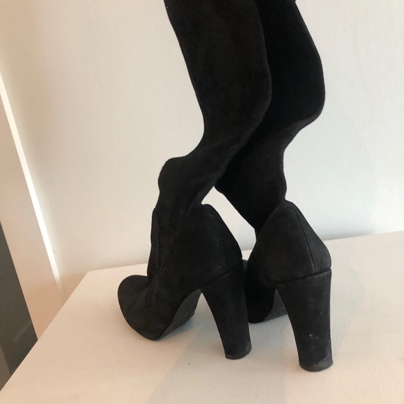 Stuart Weitzman Highland Over the Knee Black 8 - Picture 6 of 6